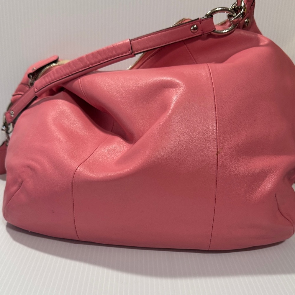LOW START IN SHOW ONLY Coach Kristen Leather Hobo – Style F22309 – Pink - Picture 9 of 16